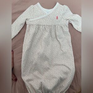 Ralph Lauren Infant Floral Sleep Sack - White and Pink